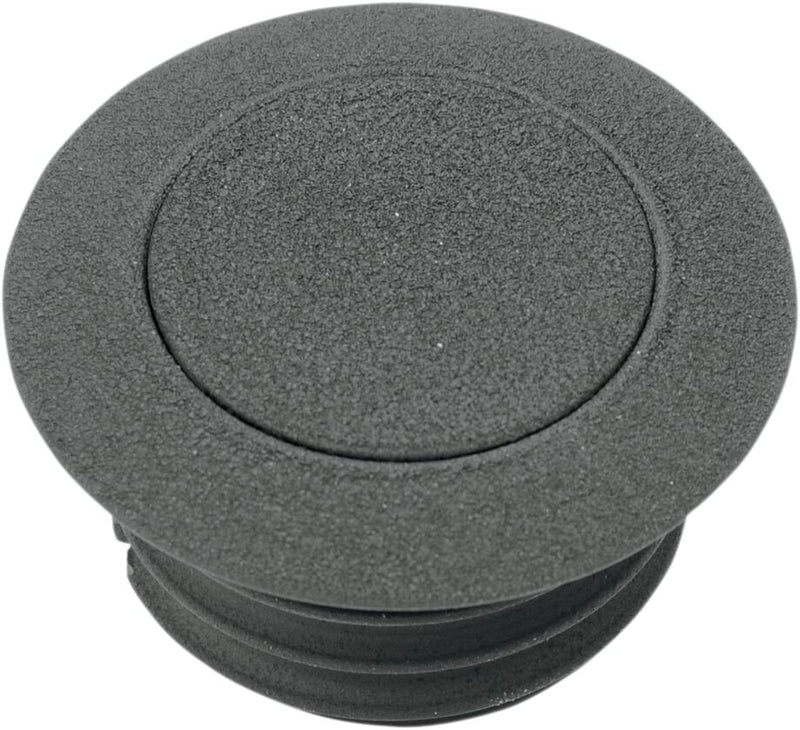 Drag Specialties Pop-Up Gas Cap Fuel Cap Black Wrinkle Late Vented Billet Aluminium
