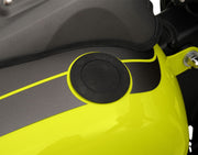 Drag Specialties Pop-Up Gas Cap Fuel Cap Black Wrinkle Late Vented Billet Aluminium Each