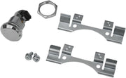 Drag Specialties Push-Button Fuel Door Latch Kit Fits Harley-Davidson Touring, Trike Models 1992-2024