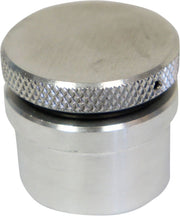 LA Choppers Vented Gas Cap with Weld-On Bung Fuel Cap Aluminium Silver Knurled Each
