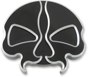 Drag Specialties Split Skull Gas Cap Fuel Cap Black Vented Aluminium Die-Cast