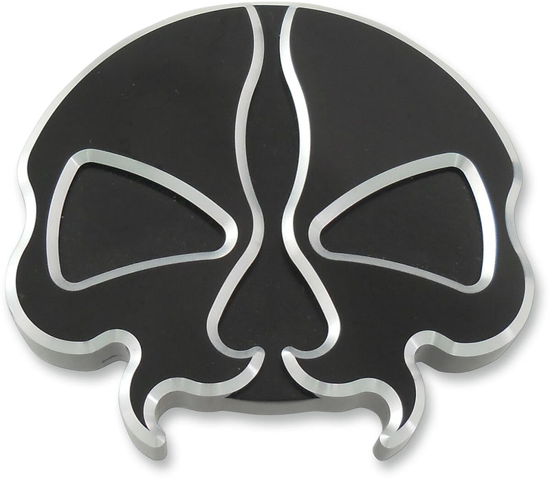 Drag Specialties Split Skull Gas Cap Fuel Cap Black Vented Aluminium Die-Cast
