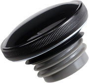 Drag Specialties Screw-In Gas Cap Fuel Cap Black Gloss Vented Stainless Steel
