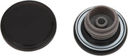 Drag Specialties Screw-In Gas Cap Fuel Cap Black Gloss Vented Stainless Steel #03-0305GB-A