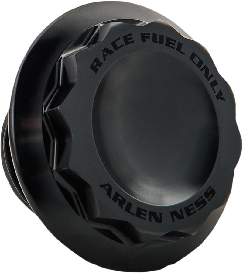 Arlen Ness Black Anodised Vented 12 Point Gas Cap for Various Various Harley-Davidson Motorcycles (See Fitment List)