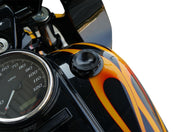Arlen Ness Black Anodised Vented 12 Point Gas Cap for Various Various Harley-Davidson Motorcycles (See Fitment List)