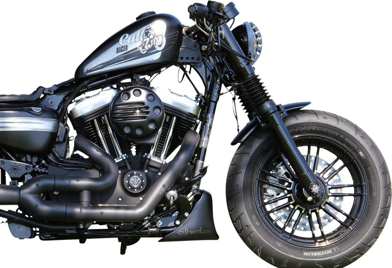 Cult Werk Tank Lifter for 1972-2022 Harley-Davidson Black Fuel Tank Aluminium Kit