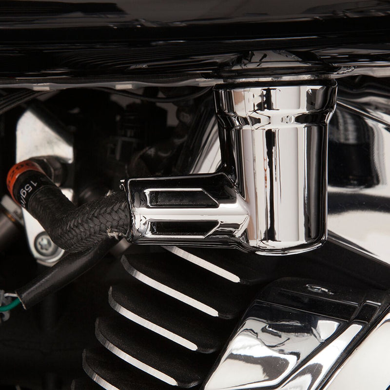 Fuel Fitting Cover Dyna,
Softail,
Sportster,
Touring,
Trike
