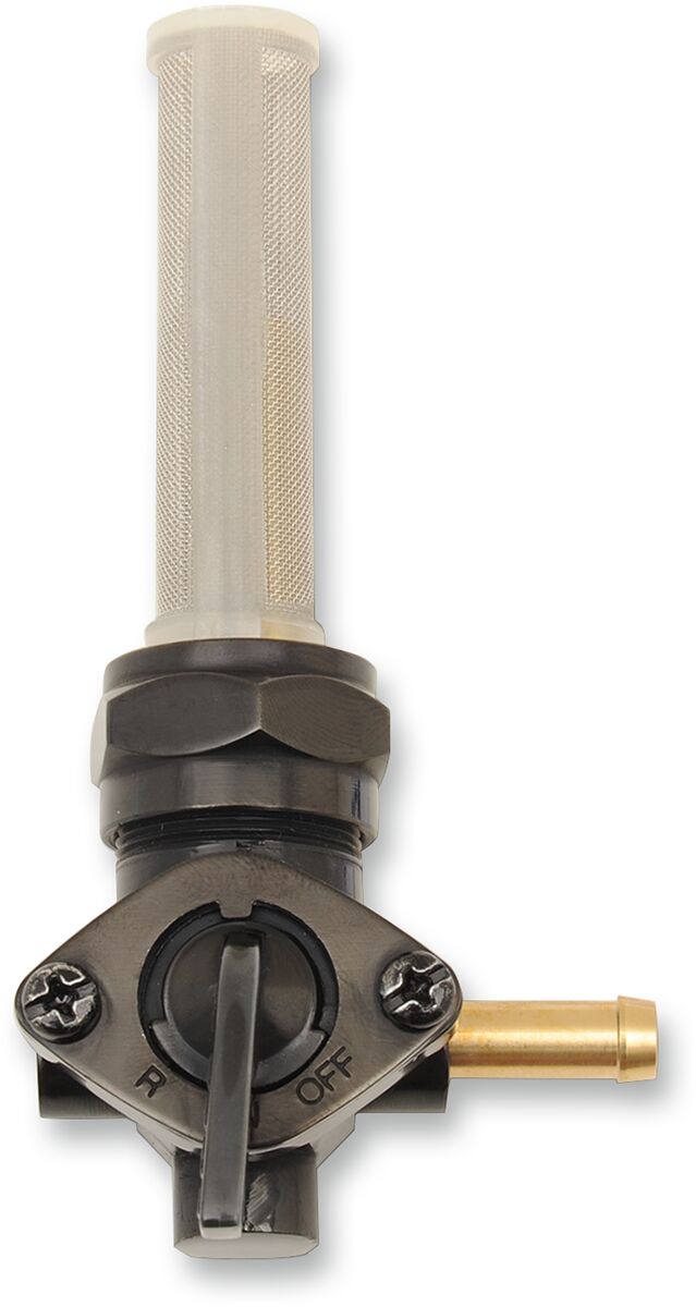 Drag Specialties Fuel Petcock Fuel Valve Black Gloss Die-Cast