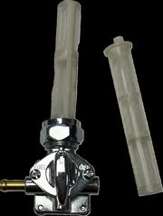 Drag Specialties Vacuum Petcock Fuel Valve Chrome Silver #T03-0100C
