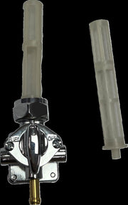 Drag Specialties Vacuum Petcock Fuel Valve Chrome Silver
