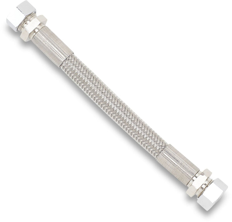 Drag Specialties Fuel Tank Crossover Line Fuel Line Silver Braided Stainless Steel #590