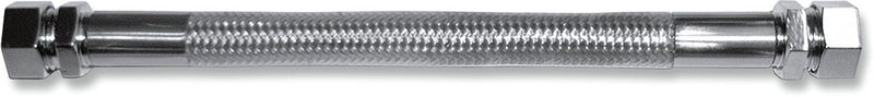 Drag Specialties Fuel Tank Crossover Line Fuel Line Silver Braided Stainless Steel Each