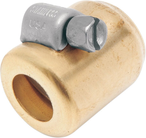 NAMZ Coloured Hose Clamps for Oil Lines Gold Brass 6 Pack