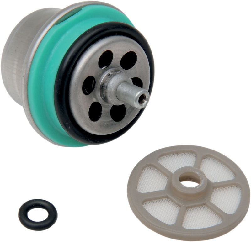 Drag Specialties Fuel Pressure Regulator Black Blue Silver #T03-0094-NU