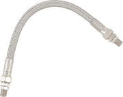 Drag Specialties Universal Stainless Steel Braided Oil Line Chrome Silver #610
