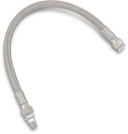 Drag Specialties Universal Stainless Steel Braided Oil Line Chrome Silver Each