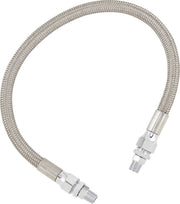 Drag Specialties Universal Stainless Steel Braided Oil Line Chrome Silver #616