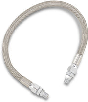 Drag Specialties Universal Stainless Steel Braided Oil Line Chrome Silver Each