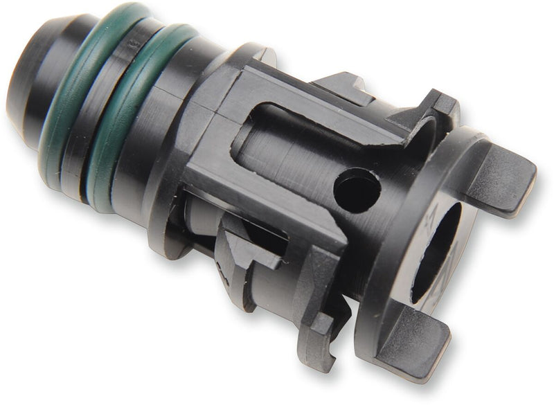 Drag Specialties Oil Line Retainer Assembly Fitting Black Oil Feed/Return #T03-0150
