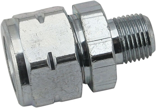 S&S Cycle Oil Pump Compression Return Fitting Chrome Silver