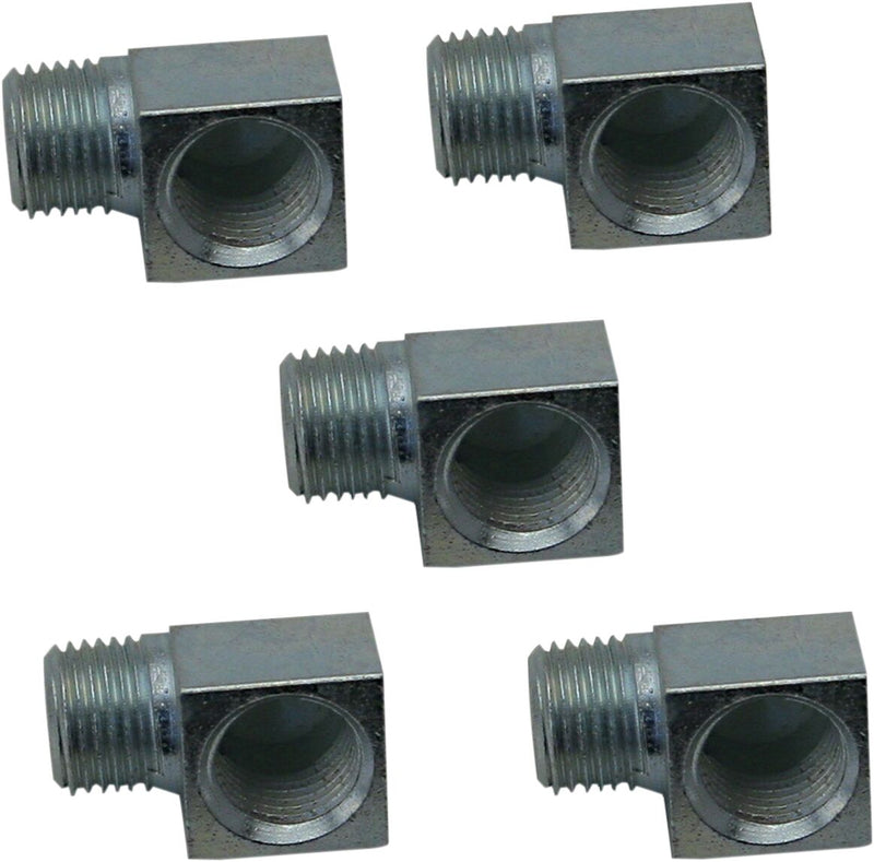S&S Cycle Supply/Return Line Elbow Black 5 Pack