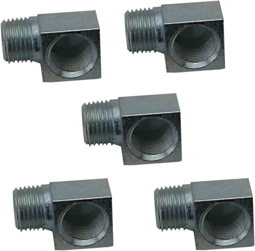 S&S Cycle Supply/Return Line Elbow Black 5 Pack