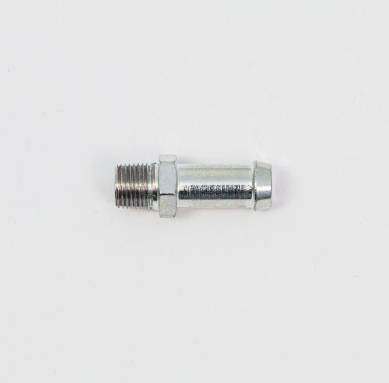 S&S Cycle Fitting 1/8-27 Silver Straight Hose Steel #50-8115