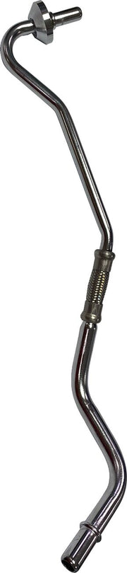 Drag Specialties Chrome Oil Line Silver Return Line