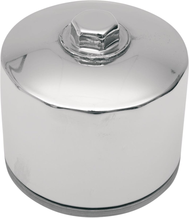 Drag Specialties Magnetic Ring Oil Filter Chrome Silver Spin-On #14-0004HPK-BX29