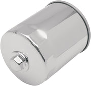 Drag Specialties Spin-On Oil Filter Chrome Silver #14-0003K-BX18