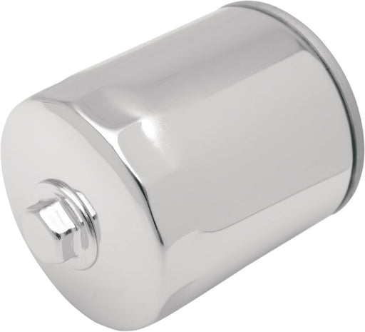 Drag Specialties Spin-On Oil Filter Chrome Silver