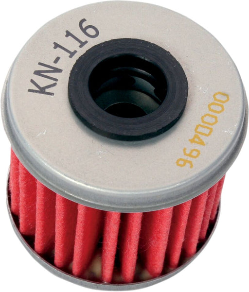 K & N Performance Oil Filter Red Silver Standard Cartridge