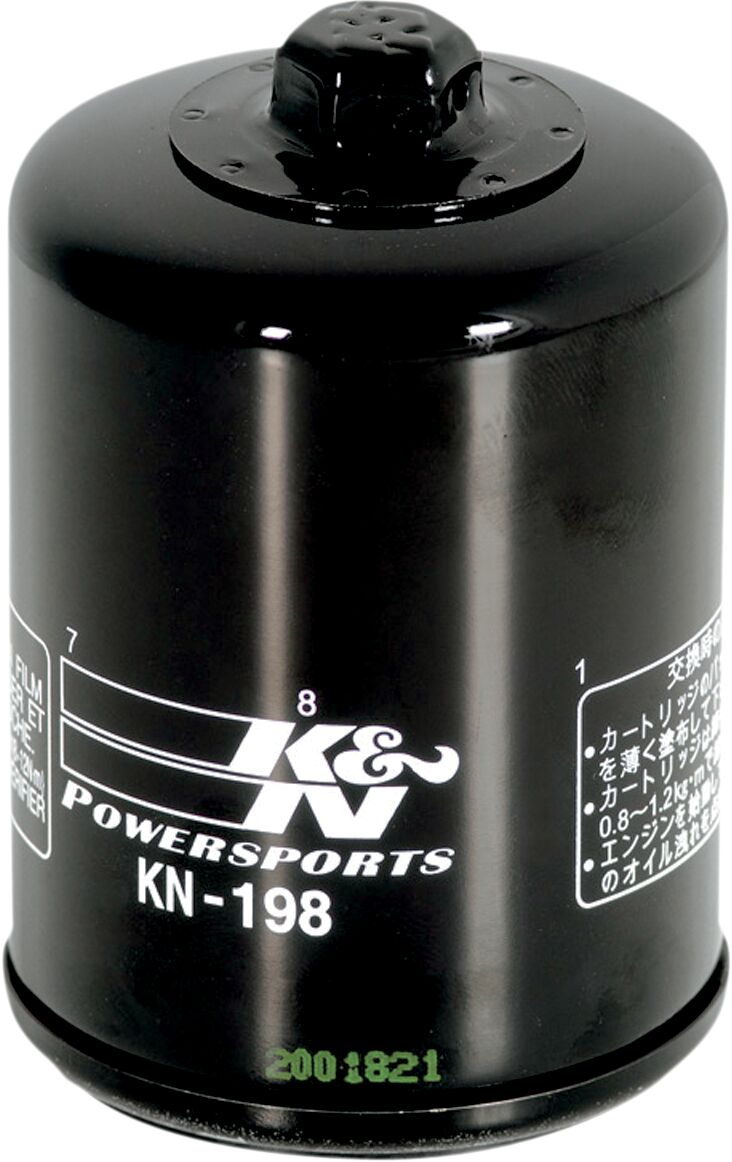 K & N Performance Oil Filter Wrench-Off Black Premium Spin-On