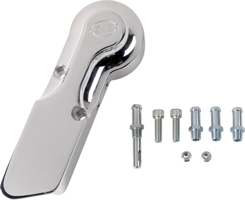 S&S Cycle Oil Filter Mounting Bracket Kit Polished Silver Billet Aluminium #31-4105