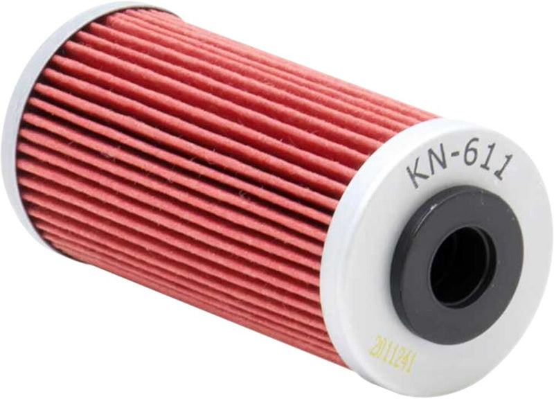 K & N Performance Oil Filter Red Silver Standard Cartridge