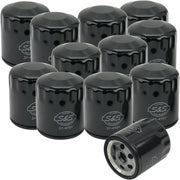S&S Cycle Oil Filter Black Canister Steel 12 Pack #310-0239
