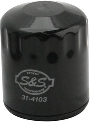S&S Cycle Oil Filter Black Canister Steel