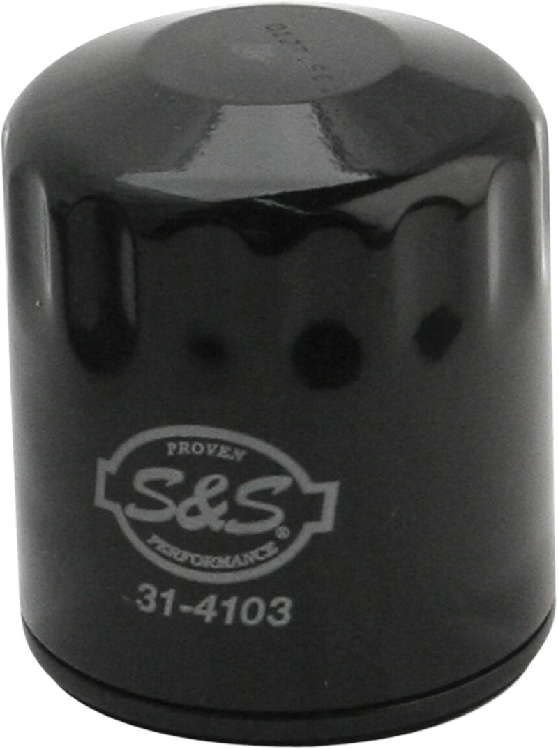 S&S Cycle Oil Filter Black Canister Steel #31-4103