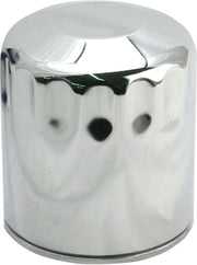 S&S Cycle Oil Filter Chrome Silver Canister Steel #31-4104
