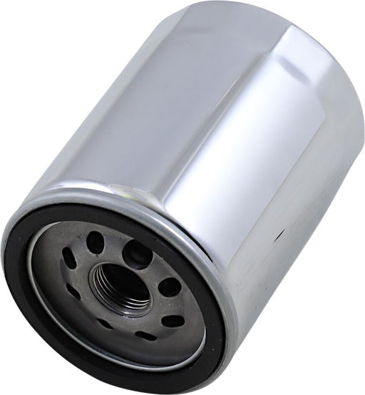 Drag Specialties Spin-On Oil Filter Chrome Silver M8