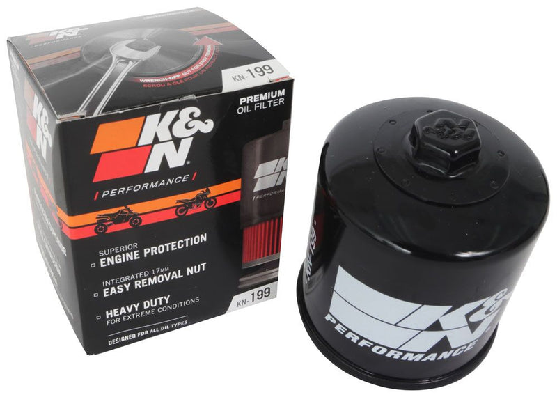 K & N Spin-On oil filter Black Each