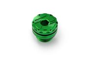 Daytona CNC Oil Filler Cap Anodised Green CNC Billet Aluminium