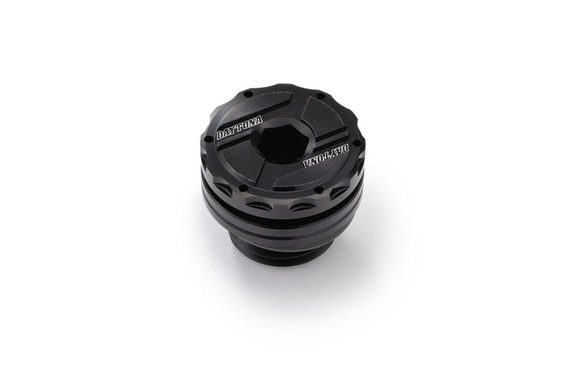 Daytona CNC Oil Filler Cap Anodised Black CNC Billet Aluminium