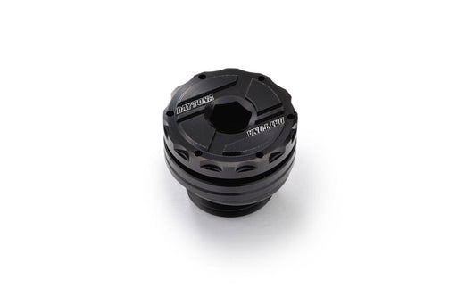 Daytona CNC Oil Filler Cap Anodised Black CNC Billet Aluminium