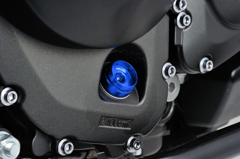 Daytona Bullet Oil Filler Cap Blue Aluminium