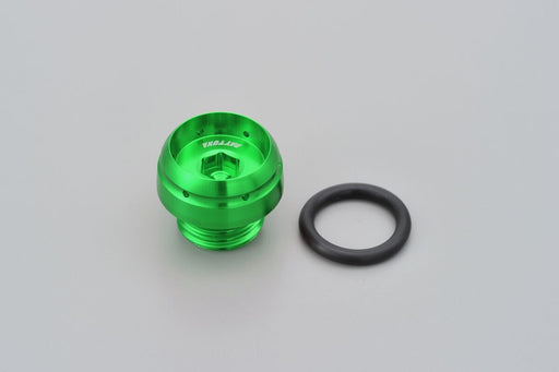 Daytona Bullet Oil Filler Cap Green Aluminium