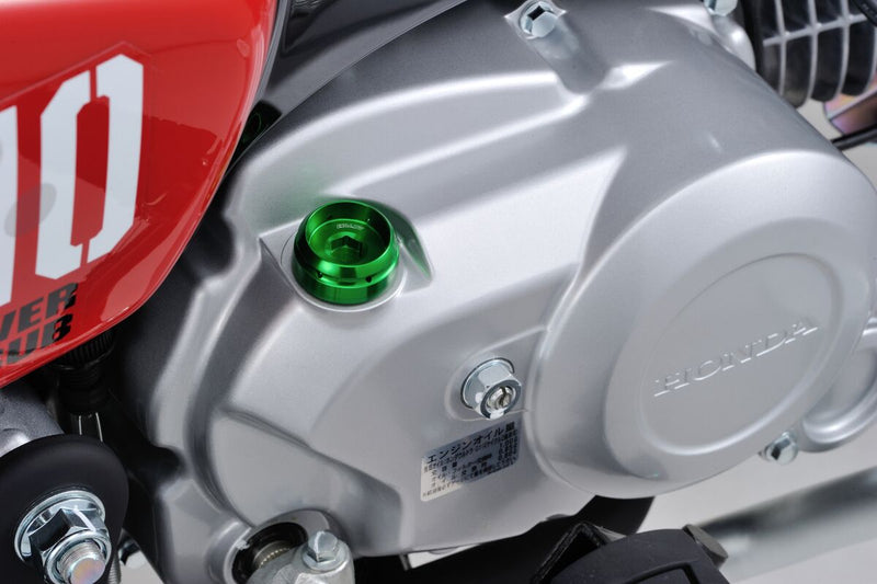 Daytona Bullet Oil Filler Cap Green Aluminium Each