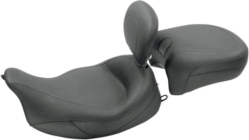 Mustang Vintage Super Solo Vinyl Seat with Removable Driver Backrest Black Solo Seat