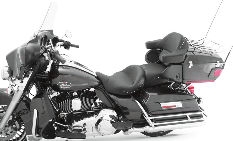 Mustang Super Touring 2-Up Vinyl Seat Black 2-Up Seat Each